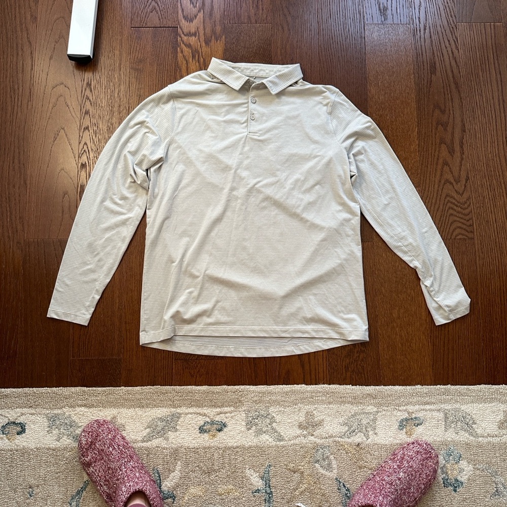 lululemon athletica Men's white/gray Evolution shirt
